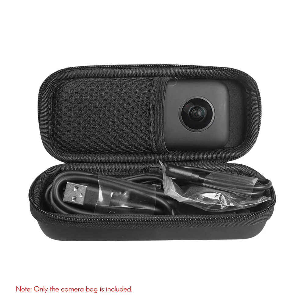 

Portable Camera Hard Shell Case Storage Bag Protective Travel Box with Carabiners for Insta360 One X Action Camera Accessory