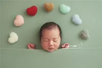 Wool Heart Newborn Photography Props DIY Photography Props Accessories  Photography Baby Studio Felt Love Heart  5pcs/Pack 6