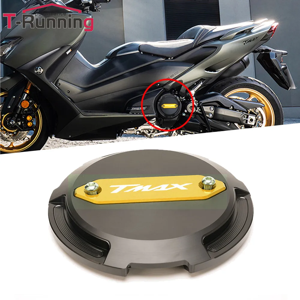 Nuovo Per Yamaha T-Max Tmax 530 560 Sx Dx 2017-2021 Cappuccio Di Protezione Dello Statore Del Motore Del Motociclo Protezione Del Cappuccio Di Protezi