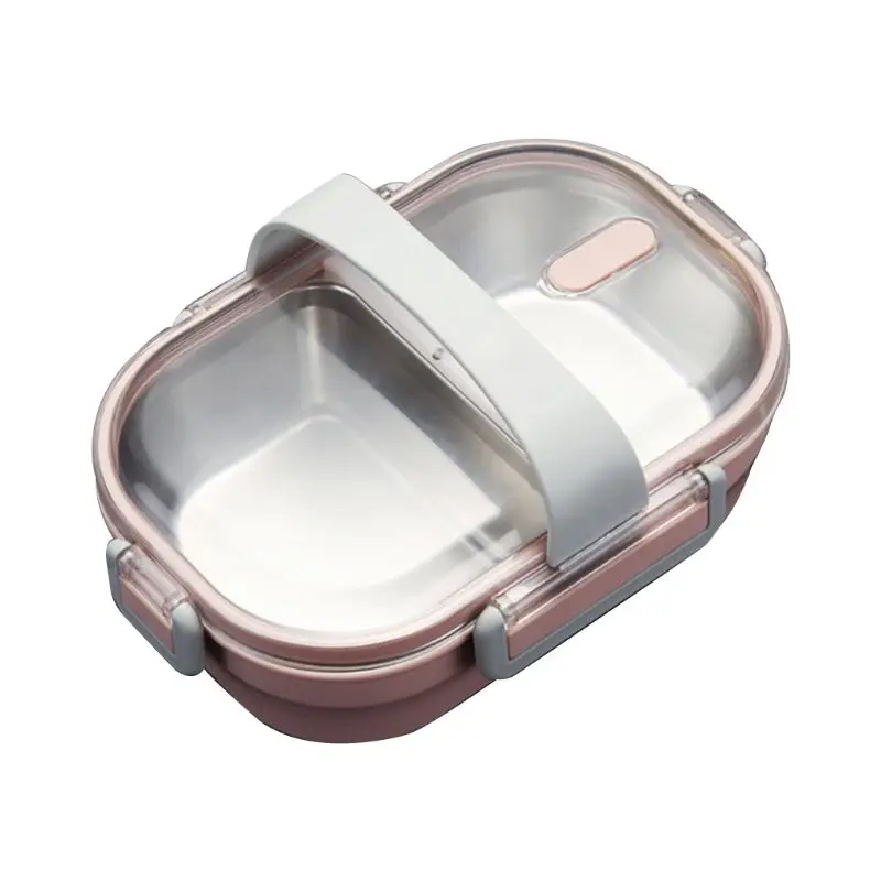 

Japanese-style Stainless Steel Bento Box Compartment Sealed Insulated Lunch Case