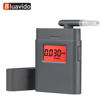 

Portable Alcohol Tester Police Digital Alcohol Tester Breath Analyzer Breathalyzer Test LCD Detector with 5 Mouthpieces