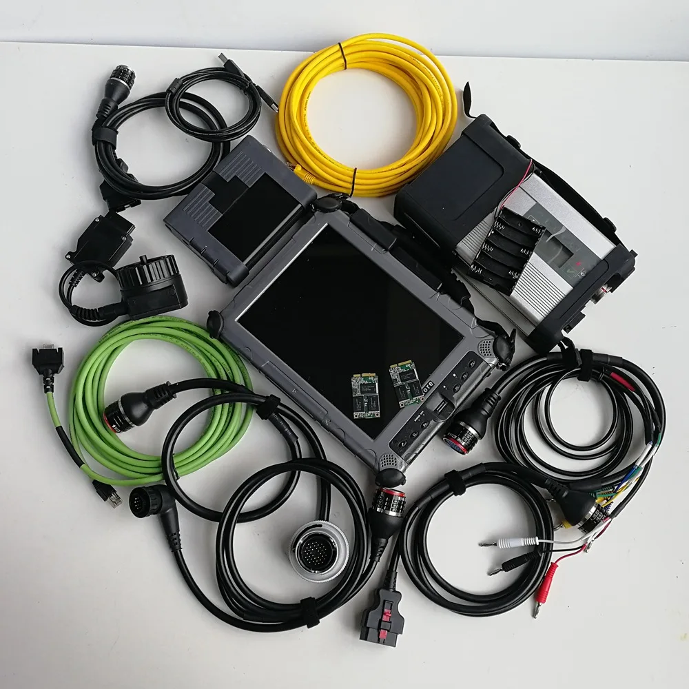 

For BMW Icom A2+B+C and MB Star C5 SD 5 software V09.2019 in 2pcs Mini SSD and Used Xplore IX104 I7 4G for Auto Diagnostic Tools