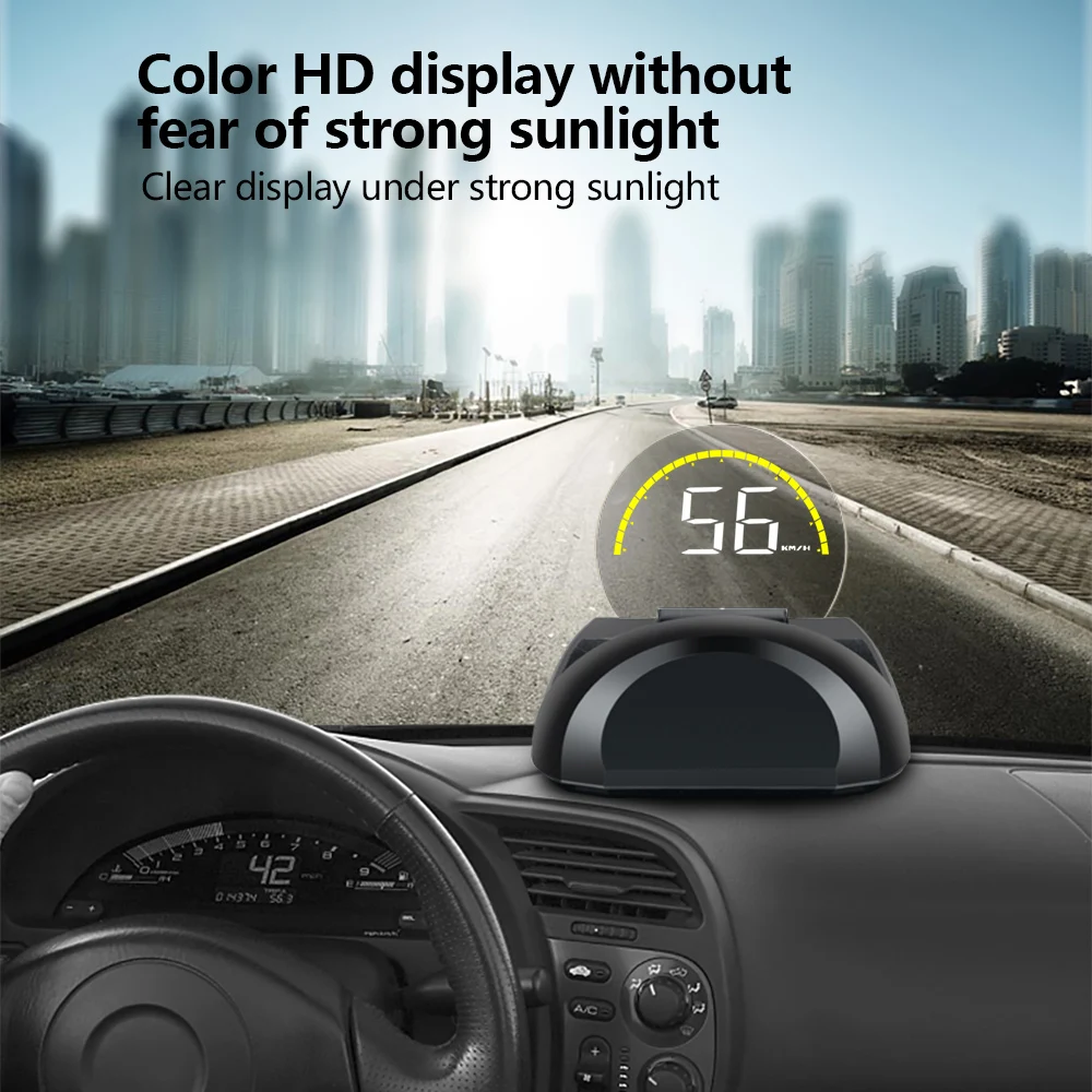 Автомобиль HUD C700 Аварийная сигнализация Предупреждение с OBD II gps Интерфейс зеркало цифровой проекции