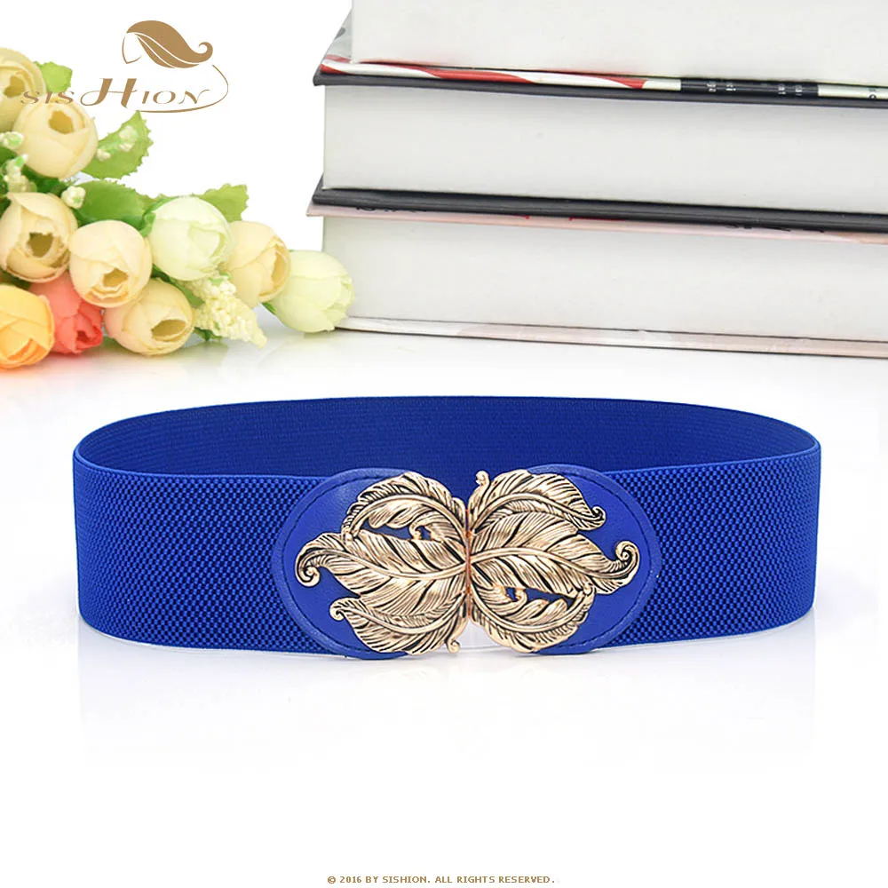 SISHION женский Винтажный широкий пояс для женщин QY0360 платье украшение пояса Мода черный белый пояс для вечерние