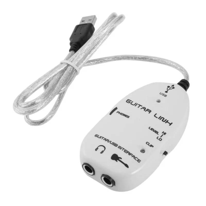 USB гитарный кабель аудио USB Соединительный Интерфейс адаптер для MAC/PC музыкальная запись аксессуары для гитарных плееров подарок