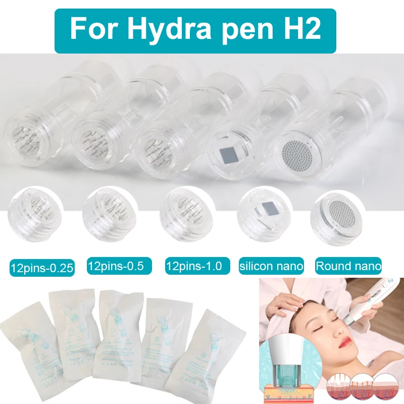 10pcs Sterile Hydra Pen H2 nano needle cartridge Original 12 Pins Nano Derma Hyaluronic Acid Dr-pen Round Microneedle | Красота и
