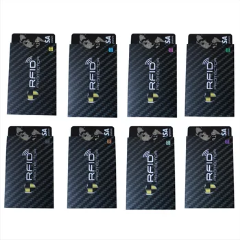 

2019 Styles 100 PCS Fit Wallet RFID Card Protector rfid Blocking Paper Card Sleeve Identity Theft Protection,OEM welcome