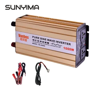 

SUNYIMA Pure Sine Wave Car Inverter DC12V /24V/ 48V/ 60V to AC220V 2000W Power Inverter