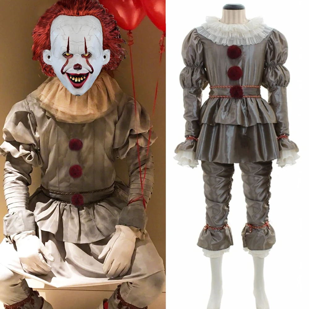 Eraspooky/2019 фильм It: Chapter Two Pennywise косплей маска на Хеллоуин для взрослых мужчин ужас
