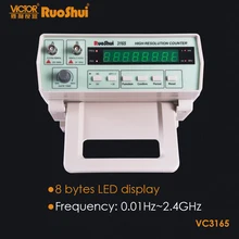 RuoShui VC3165 Настольный Highe счетчик частоты Разрешение метр 2,4 ГГц 8-разрядный светодиодный цифровой частотомер переменного тока постоянного тока