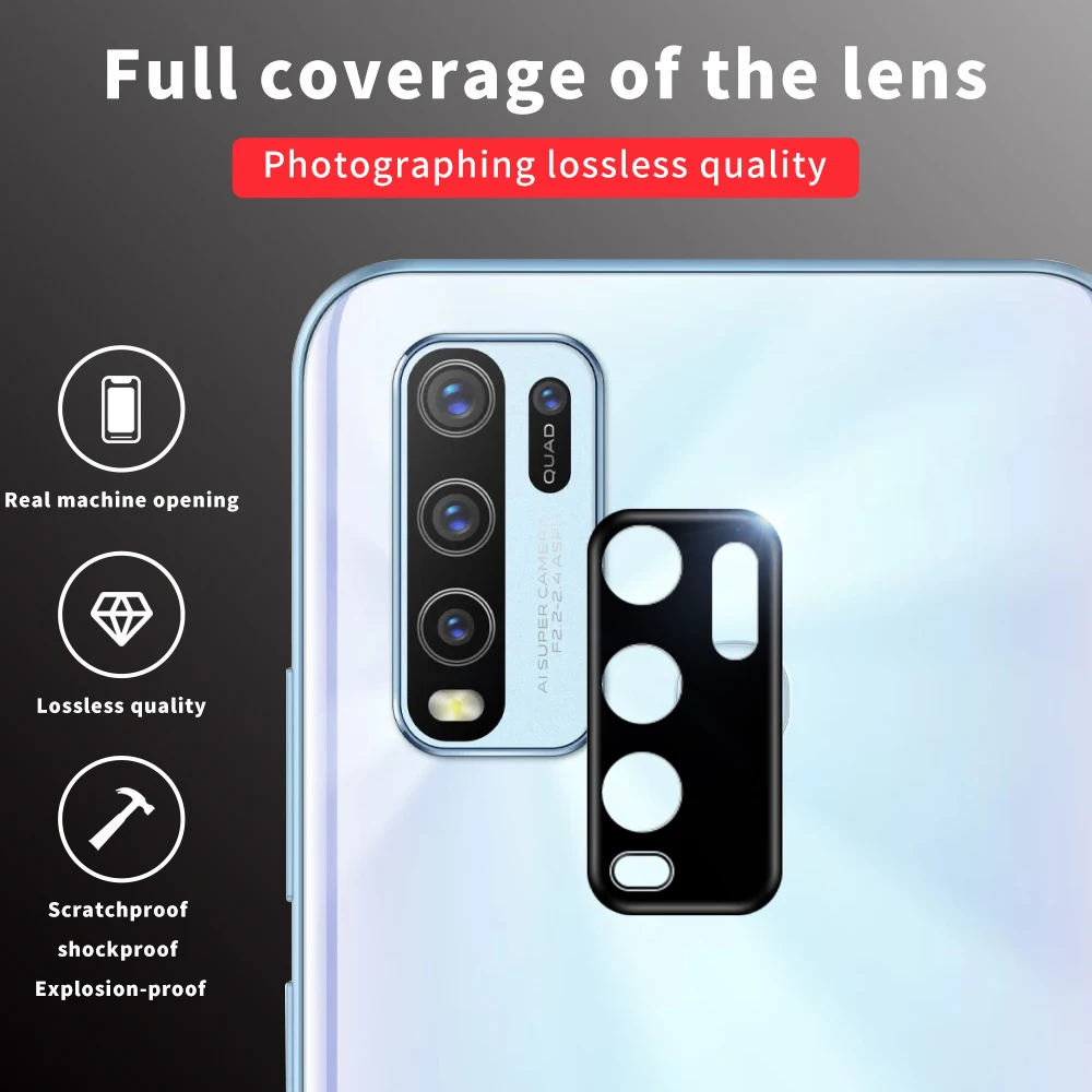 Камера объектив Защитный ЧЕХОЛ ДЛЯ Vivo V17 V19 Y30 Y50 X50 Pro Plus S6 Z6 HD Экран закаленная