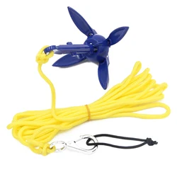 Folding Anchor Kayak Canoe Boat Marine Anchor Aluminum Lightweight Small Watercraft Anchor Accessories Dropping