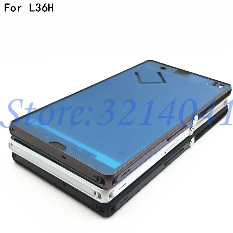 Replacement Original For sony Xperia Z L36H LT36 C6603 C6602 Front Middle Chassis Housing frame+ plug cover | Мобильные телефоны и