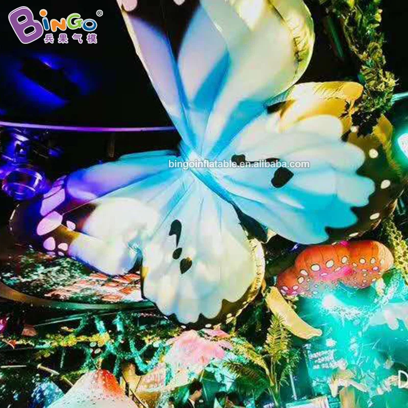 GREAT HANDMADE inflatable light butterfly hanging model lamp / inflatable LED light decoration toy
