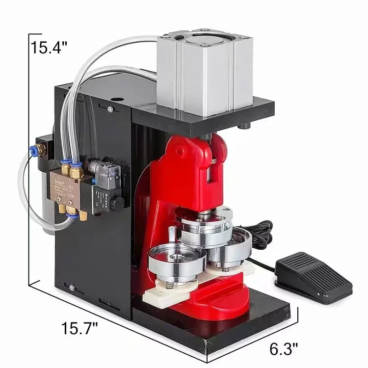 800pcs/hour Pneumatic Button Badge Making Machine 25/32/37/44/50/56/58/70/75MM Badge Maker Pin Button Making Machine