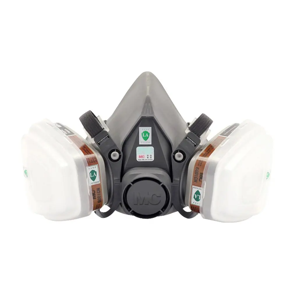 

Adjustable Strap Chemical Black Gas Mask Emergency Survival Safety Respiratory Gas Mask Anti Dust Paint Respirator Mask