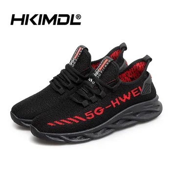 

HKIMDL 2020 New Fashion Classic Summer Shoes Men Flyweather Comfortables Breathable Non-leather Casual Blade Mesh Jogging Shoes