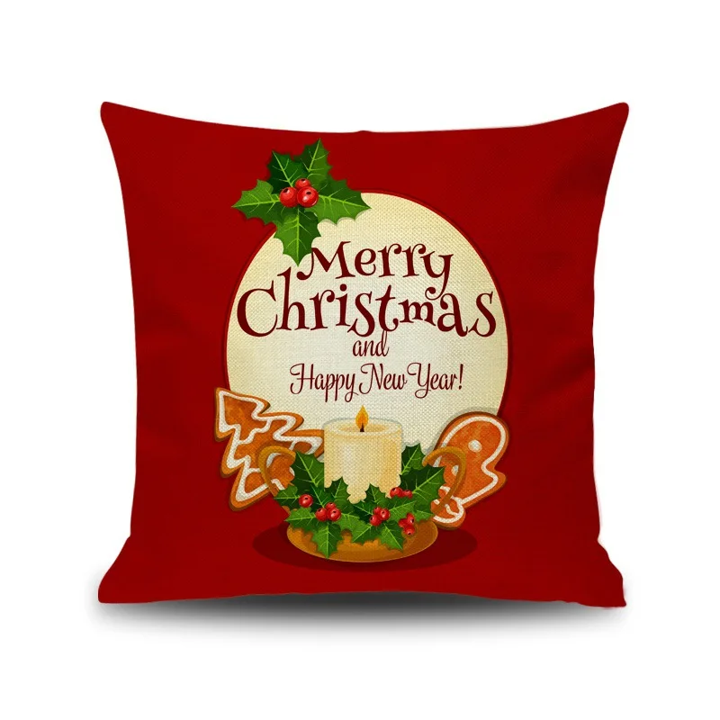 New Christmas Pillowcase Home Sofa Car Back cushion pillow case christmas pillow pillow cover