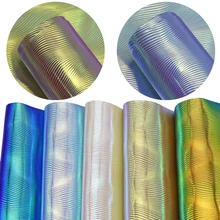 20*34 см волнистый узор Радужный Bump текстура синтетическая кожа, материалы для ручных поделок для ручной работы серьги, 1Yc7346