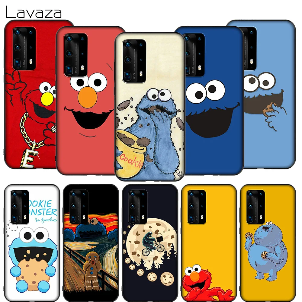 Lavaza Elmo Cookie Monster Case for Huawei P8 P9 P10 P20 P30 Y6 Y7 Y9 Lite Pro P Smart Nova 2i 3i Mini 2017 2018 | Мобильные