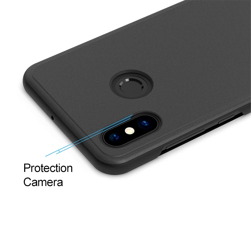 Thông Minh Gương Lật Dành Cho Xiaomi Redmi Note 8 Pro Bao Bọc Điện Thoại Nồi Cơm Điện Từ Xaomi Redmi Note 8 T Note8 T Note8t Sách Đứng coque Fundas best flip cover for xiaomi