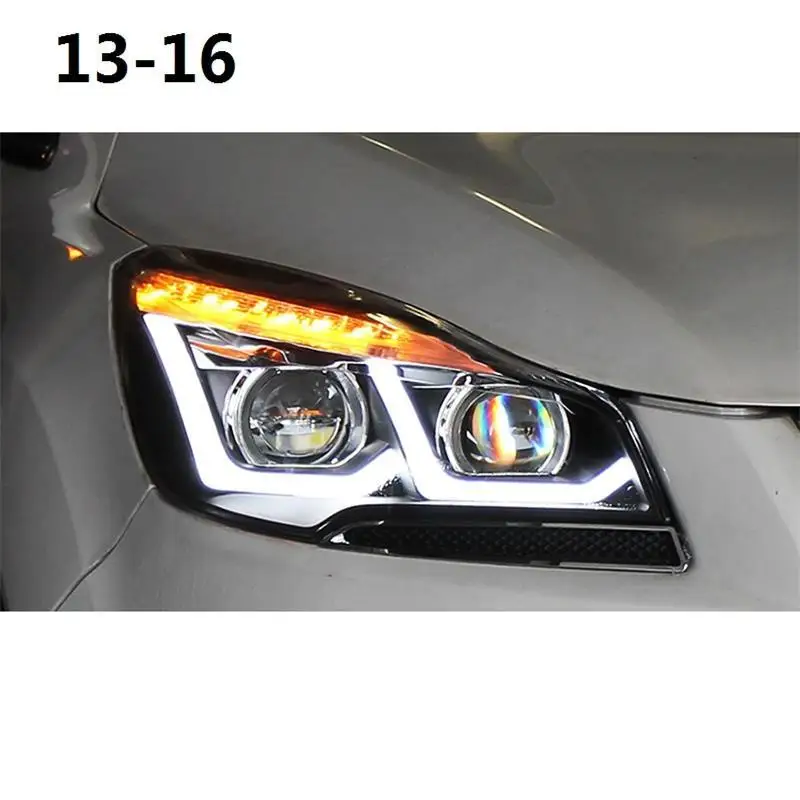 Запчасти для дневных ходовых авто сборка DRL Cob Automovil светодиодные фонари Assessoires Автомобильные фары 13 14 15 16 для Ford Kuga