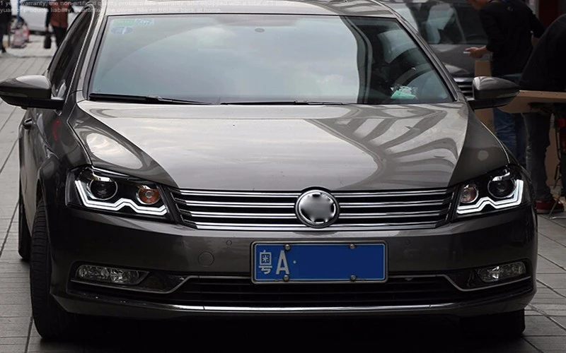 Автомобильный Стайлинг для VW Passat B7 головной светильник s Европейская версия светодиодный головной светильник DRL Дневной ходовой светильник Bi-Xenon HID 2011