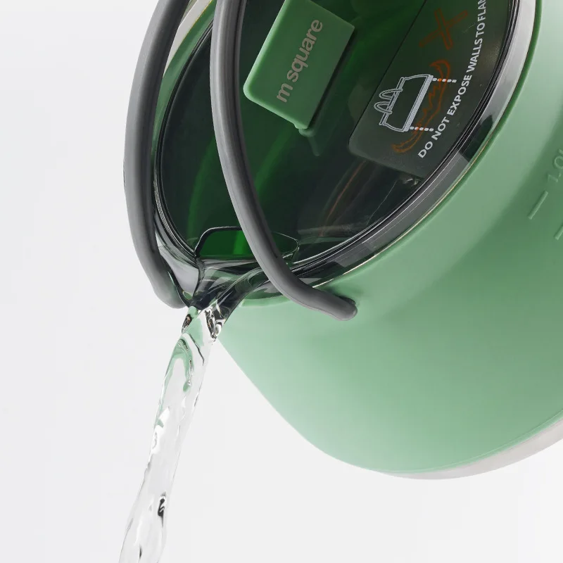 Silicone Folding Kettle Portable Field Camping Open Fire Coffee Tea Cassette Cooker Outdoor