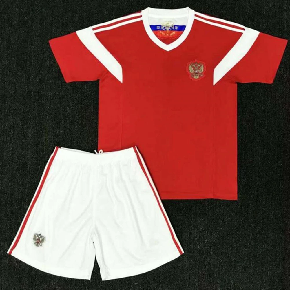 World Cup Soccer Jersey Russia Argentina Germany Spain Portugal Adult Children Football Suit Set 4