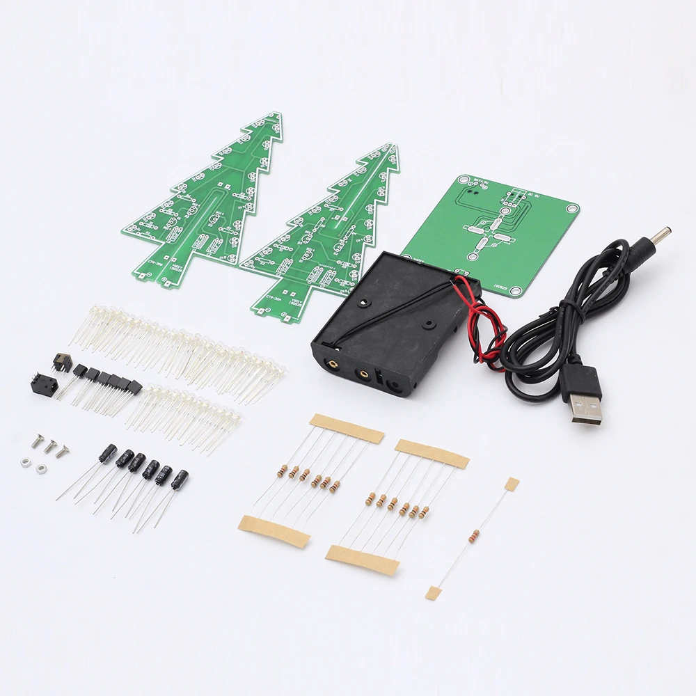 diy led 3d árvore de natal placa