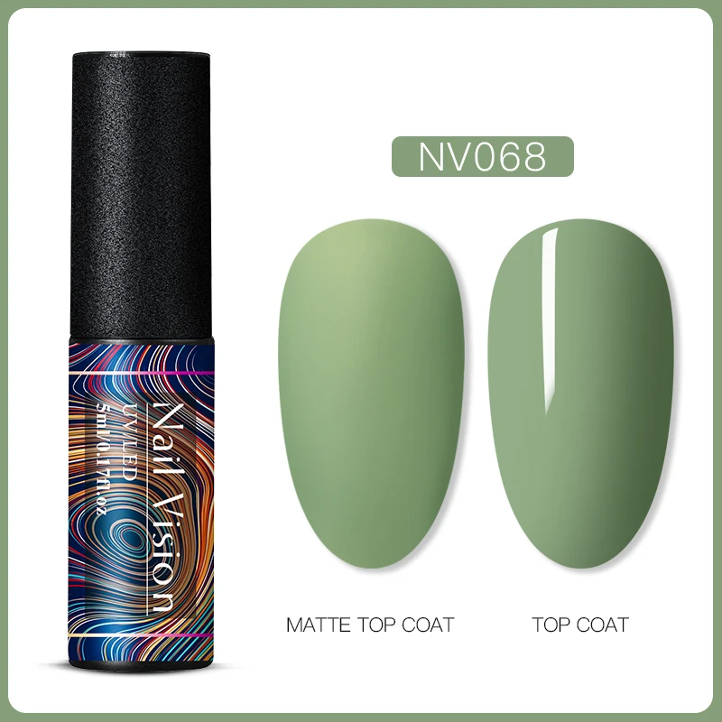 Nail Vision 60 цветов Матовый УФ-гель для ногтей 5 мл чистый цвет матовое верхнее покрытие Впитывающее полуперманентный Гель-лак для ногтей - Цвет: S06663