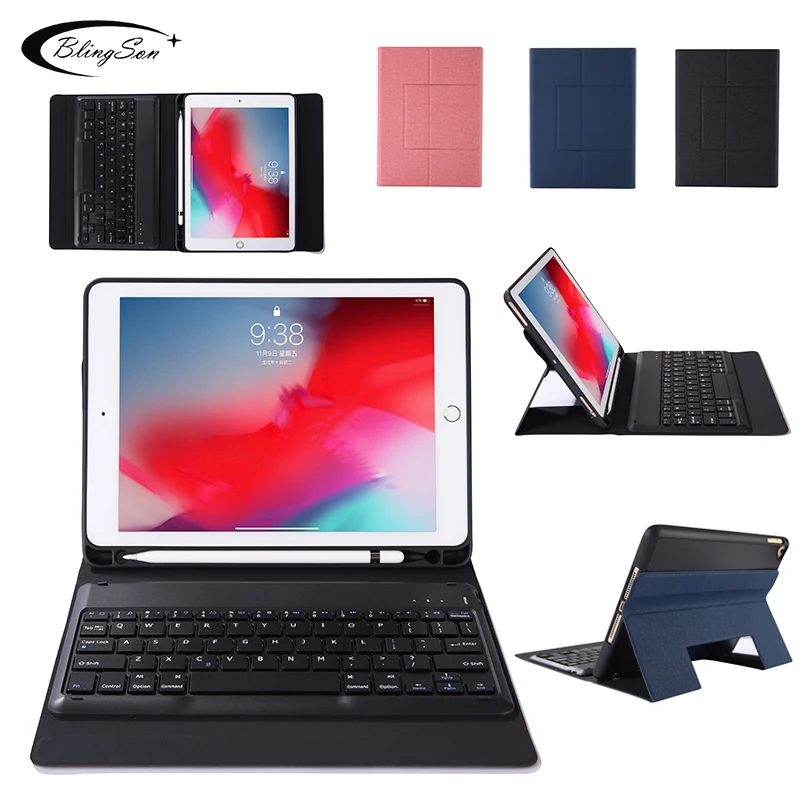 

9.7'' Universal Keyboard Case for iPad 9.7 2017 2018 Pro 9.7 Wireless Bluetooth Keyboard Cover for iPad 5 6 Air 1 2 Case Stand