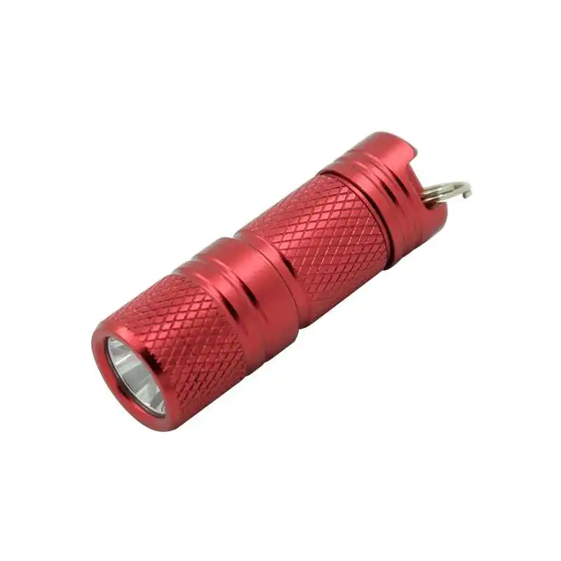 Red Карманный миниатюрный светодиодный светильник-вспышка USB перезаряжаемый портативный водонепроницаемый белый светильник фонарь-брелок супер маленький фонарь с батареей - Испускаемый цвет: Red