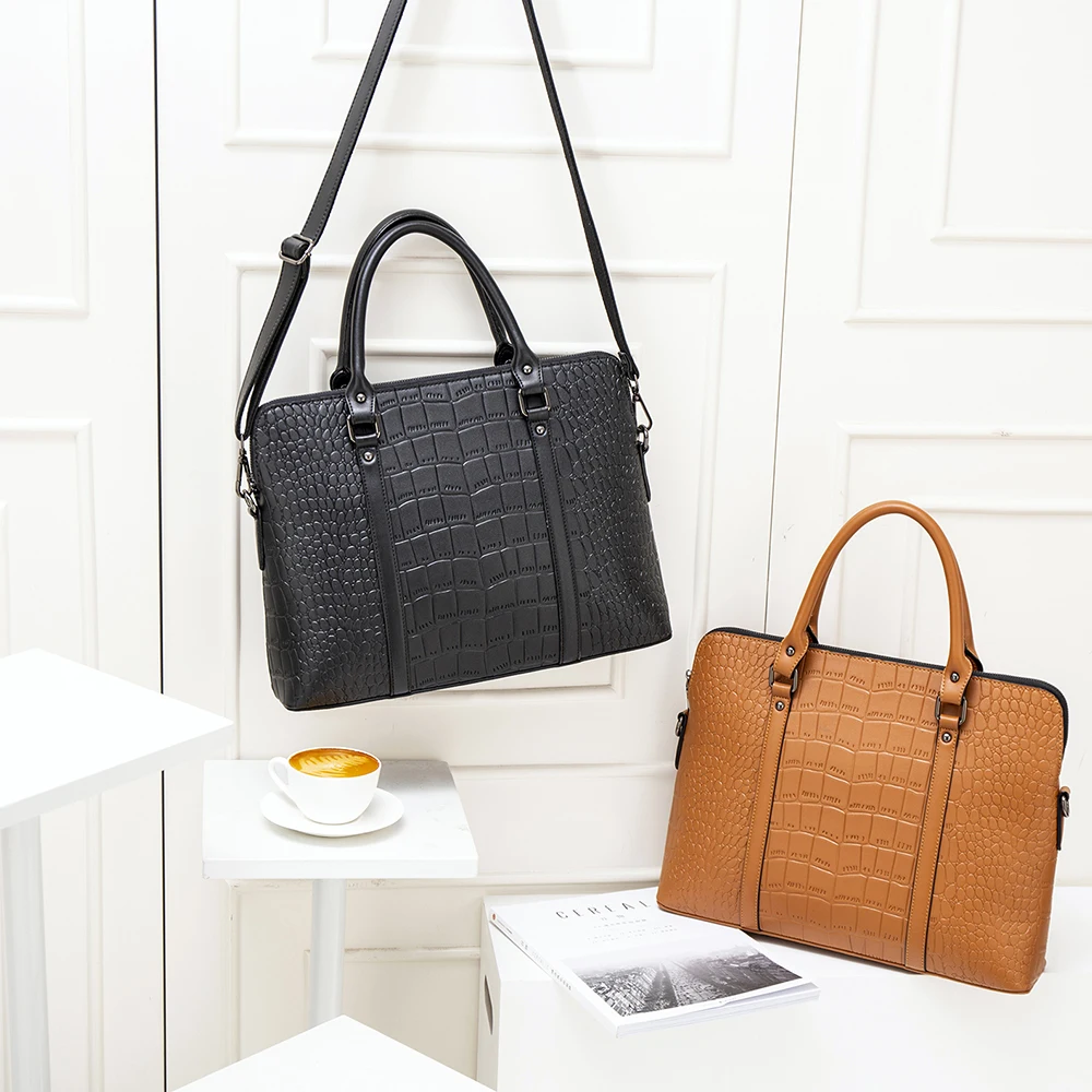 Модные женские деловые портфели для ноутбука, 13, 14 дюймов, сумки для ноутбука, женские Сумки из искусственной кожи, портативная офисная сумка