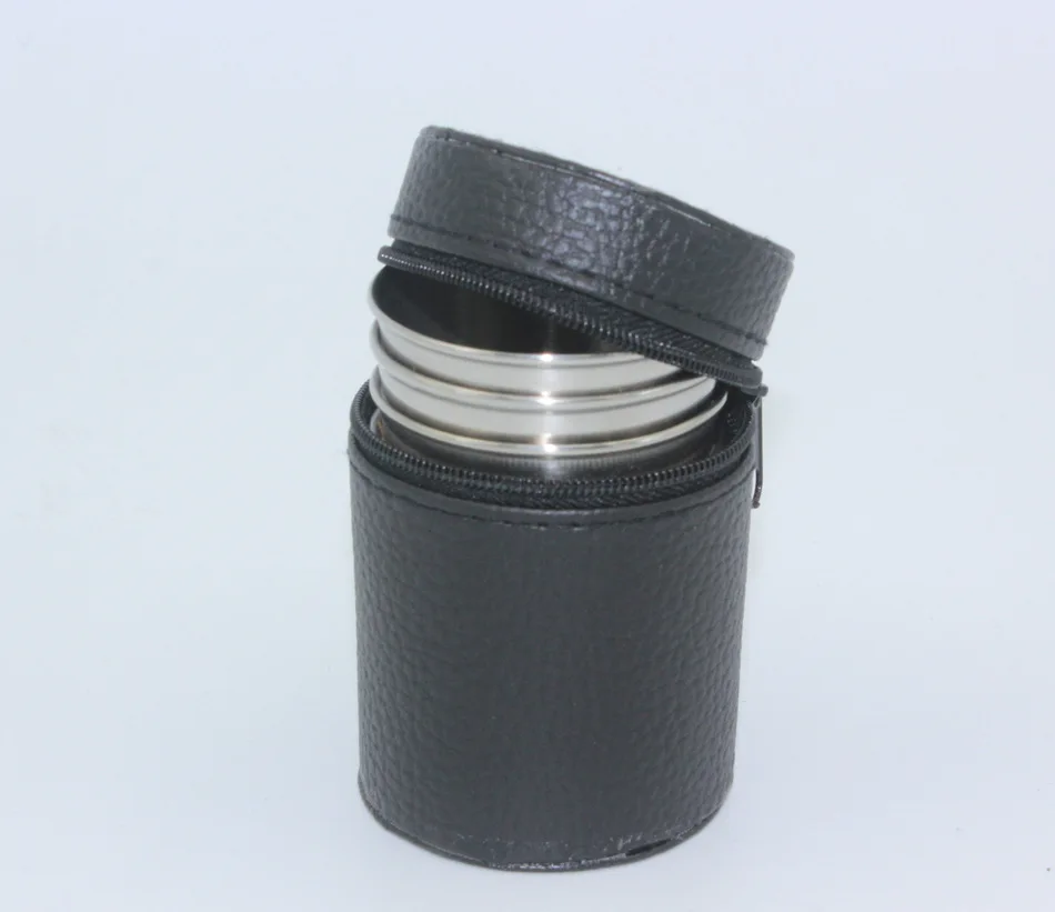 Wine Beer Cup Set 4pcs Steel Whiskey Mug Portable Outdoor Camping Picnic BBQ Tableware Travel Cups Mugs Stainless Steel Cups Set