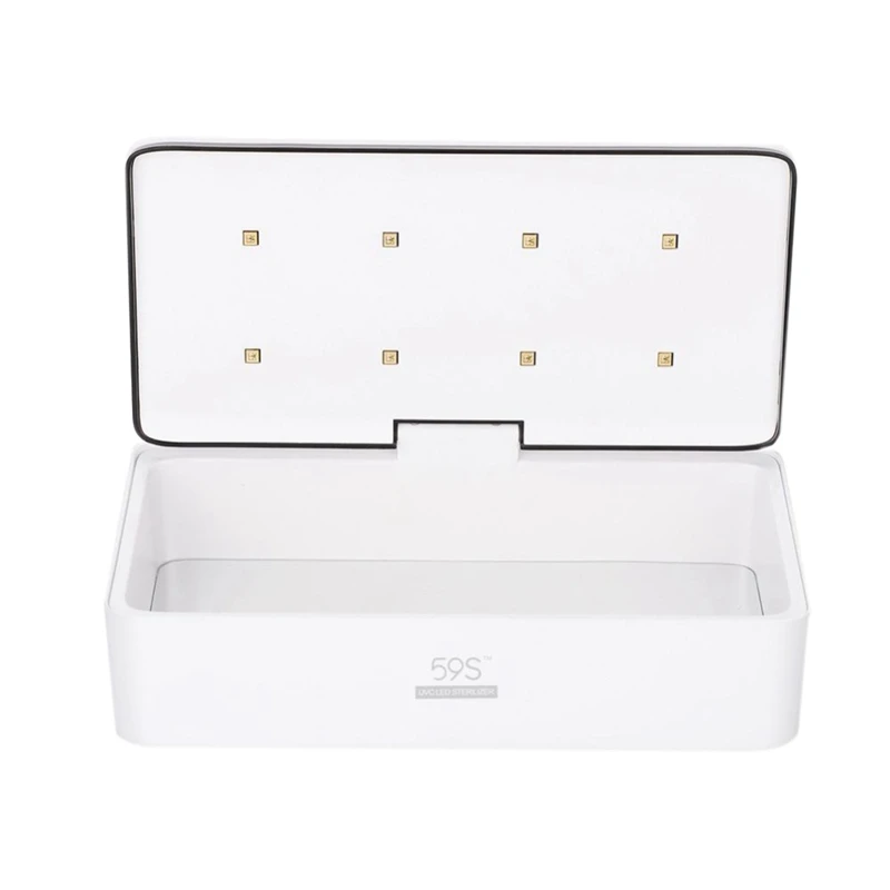 

Smart Led Uv Sterilizer Box Nails Accessoires Comestics Makeup Brush Personal Care Tools Uv Disinfection Box Cleaning Device