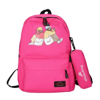 

Cute Cartoon Canvas Backpack Candy color Student School Bag Women Travel Laptop Rucksack Kawaii Satchel for Teenager Girls