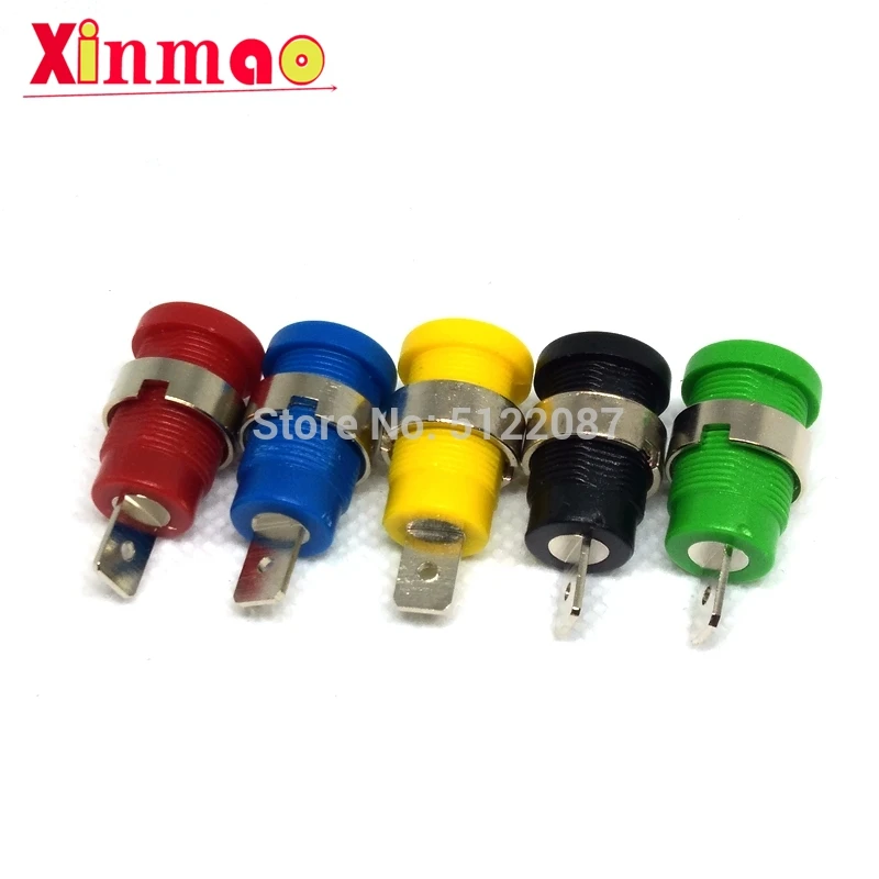 5 Pcs 4mm Banana Plugs Female Jack Socket Plug Wire Connector Colors Each 1pcs Multimeter head | Обустройство дома