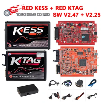 

KESS V2 V5.017 SW V2.47 K-TAG 7.020 V2.25 Master EU Red PCB ECM Titanium KTAG V7.020 ECU Chip Tuning Tool Kit ECU Programmer