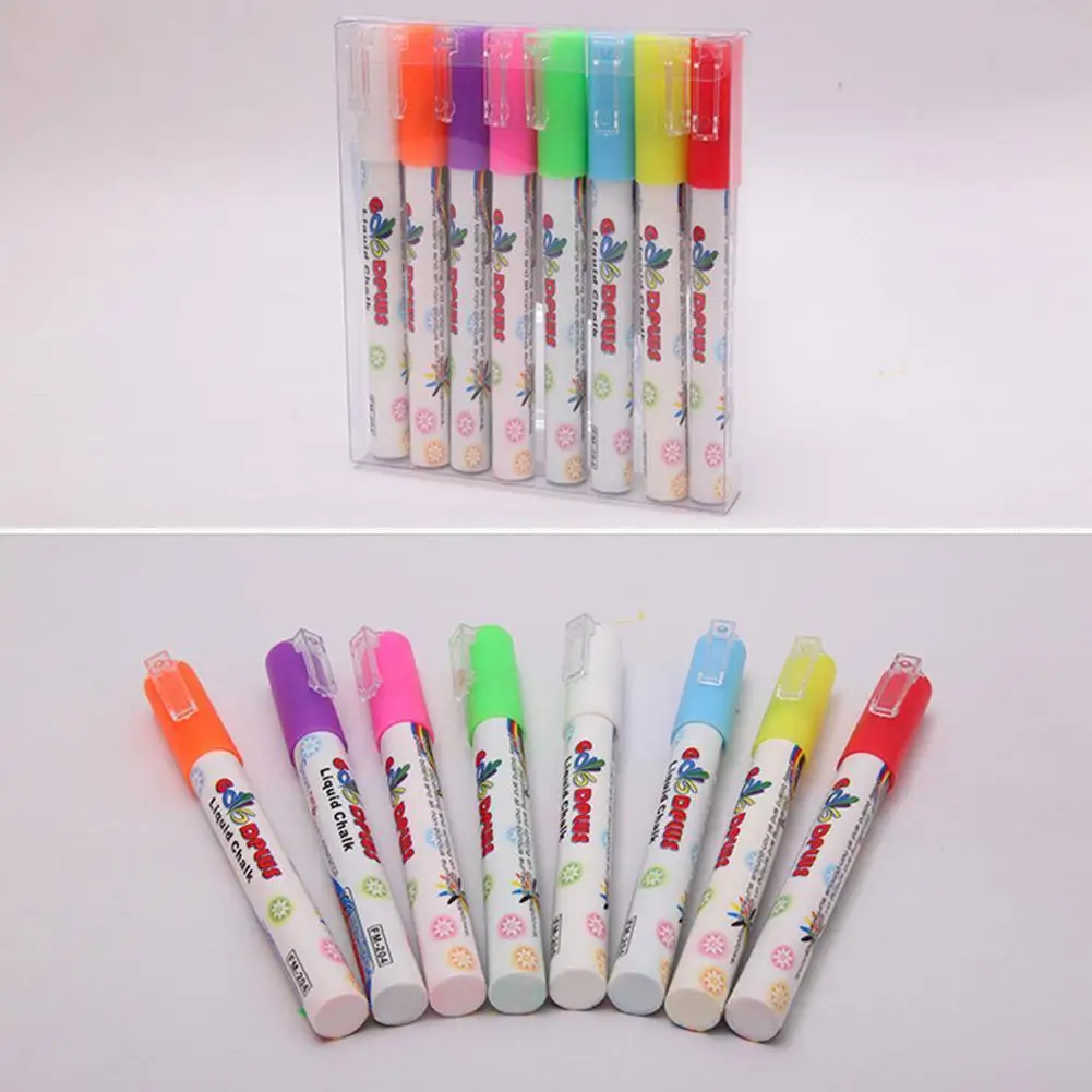 Chalk Erasable Highlighters Pastel Markers Dual Tip Fluorescent Pen for Art Drawing Doodling Marking School Office Stationery | Канцтовары