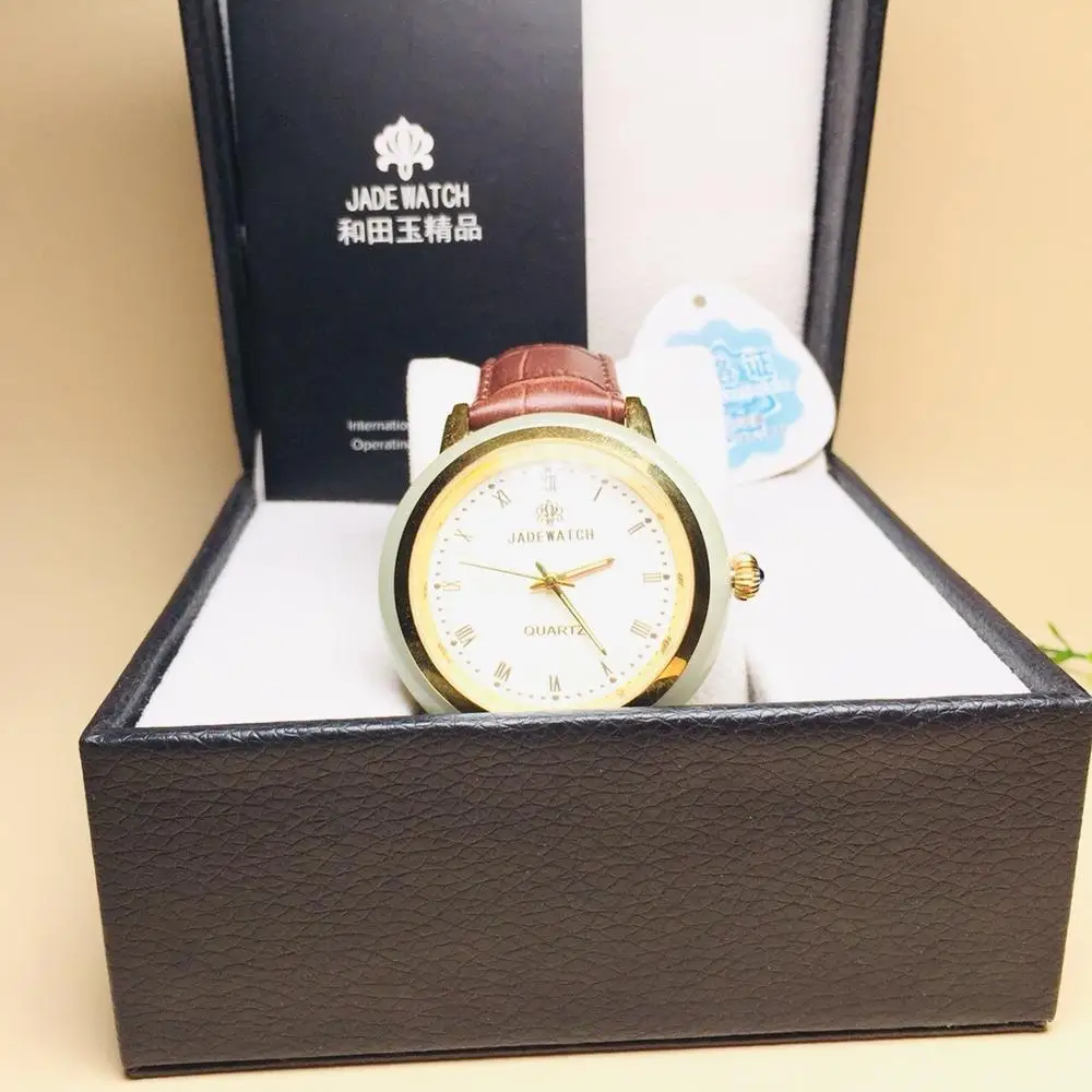 Creative new brand Luxury lovers jade wristwatch men quartz top watch couple fashion popular carnival business woman watch - Color: Men