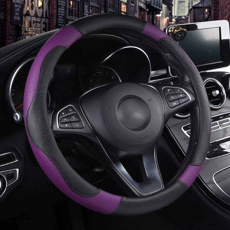 

Leather Car Steeting Wheel covers For Jeep All Models Grand Cherokee compass Commander Cherokee Wrangler patriot renegade