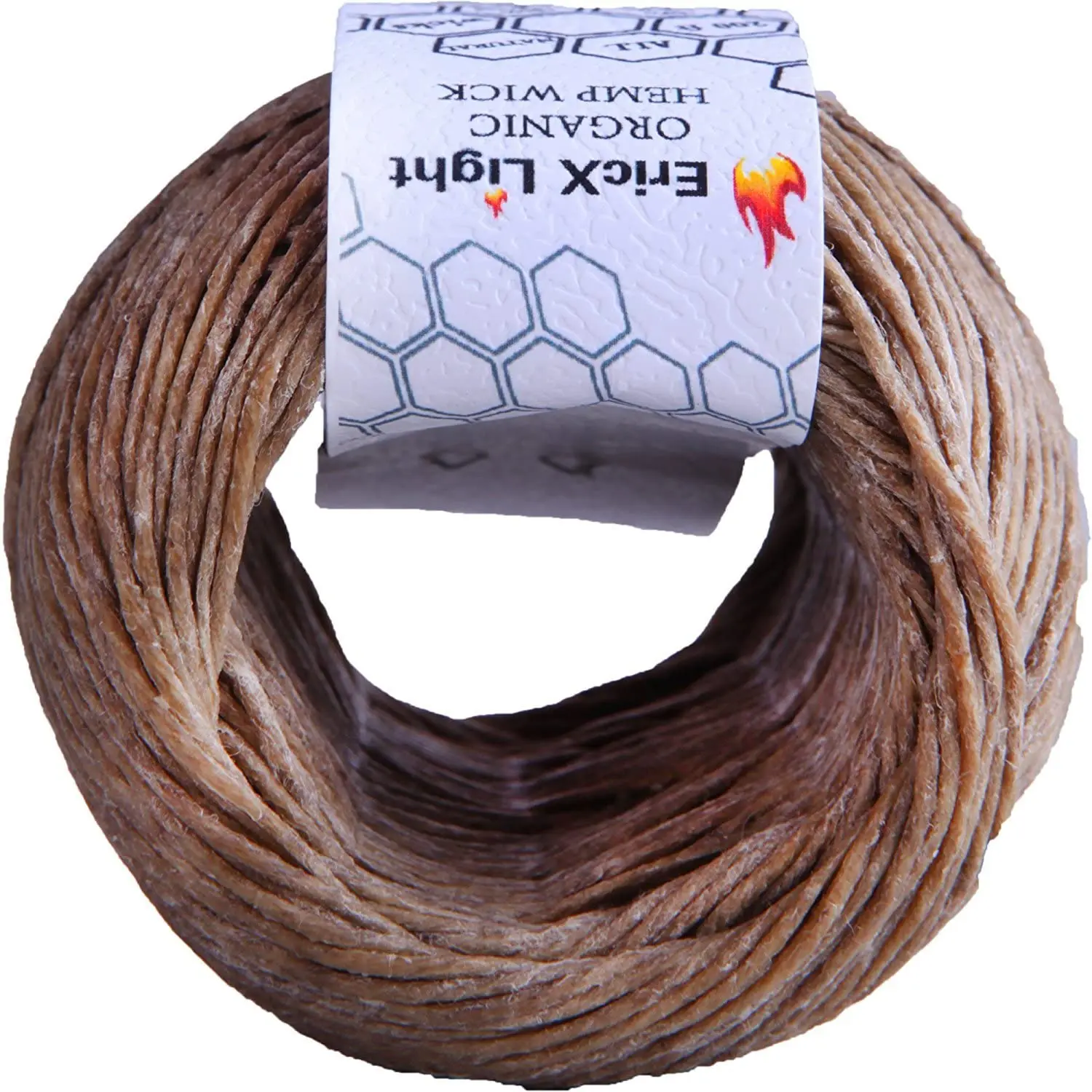 100% Organic Hemp Wick 200 FT Spool Well Coated with Natural Beeswax-Standard Size(1.0mm) 3