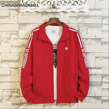 

Autumn Plus Fat Plus Size Men Jacket Shirt Youth Leisure Lapel Coat