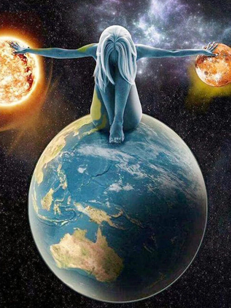 Full Square Diamond 5D DIY Painting &quotUniverse Woman" 3D Embroidery Cross Stitch Mosaic Decor KBL | Дом и сад
