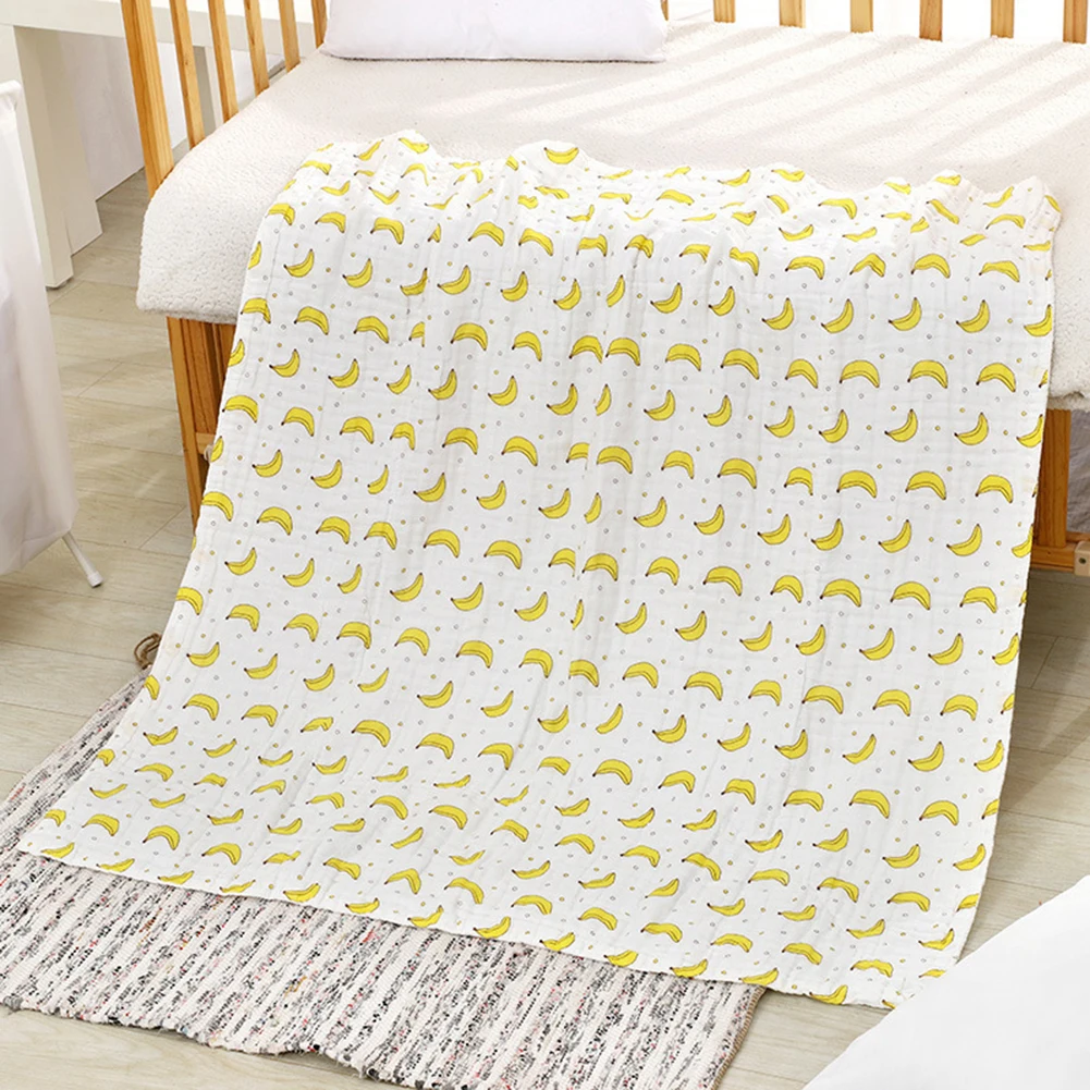

Newborn Blankets Soft Muslin Cotton Bath Gauze Infant Wrap Sleep Sack Baby Swaddles 6 Layers Stroller Cover Mat Pad