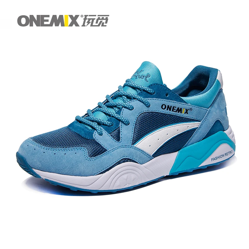 ONEMIX Shoes Men Sneakers Light Weight Breathable Lace-up Training Jogging Shoes Adult Male Outdoor Casual Shoes