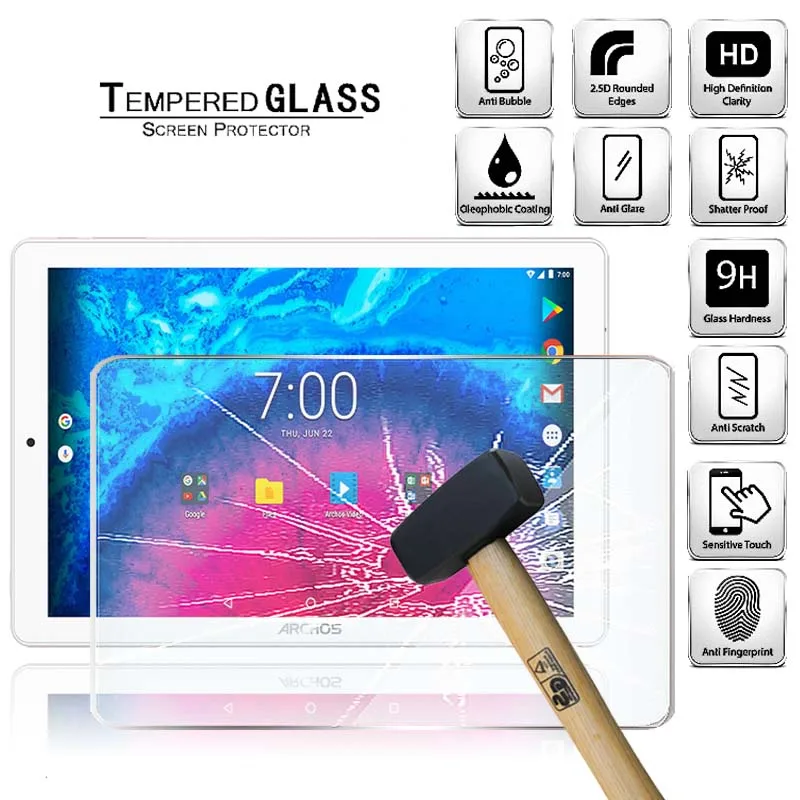 Tablet Tempered Glass Screen Protector Cover for Archos Core 101 3G V2 HD Tablet Anti-Fingerprint Tempered Film