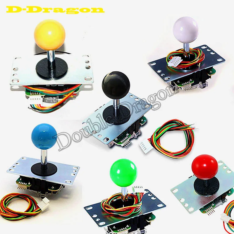 20Pcs Official Original Sanwa JLF TP 8YT Joystick with 5 Pin Wiring Harness for Arcade Game