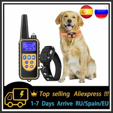 Collare di addestramento per cani elettrico 800m telecomando per animali domestici vibrazione ricaricabile impermeabile con Display LCD adatto a tutti i cani